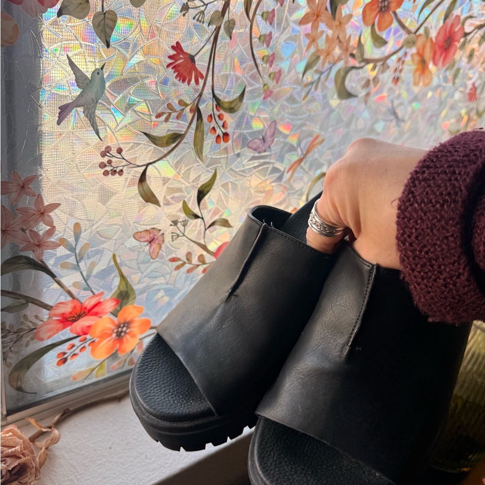 MIA Black Mules - Picture 3 of 4